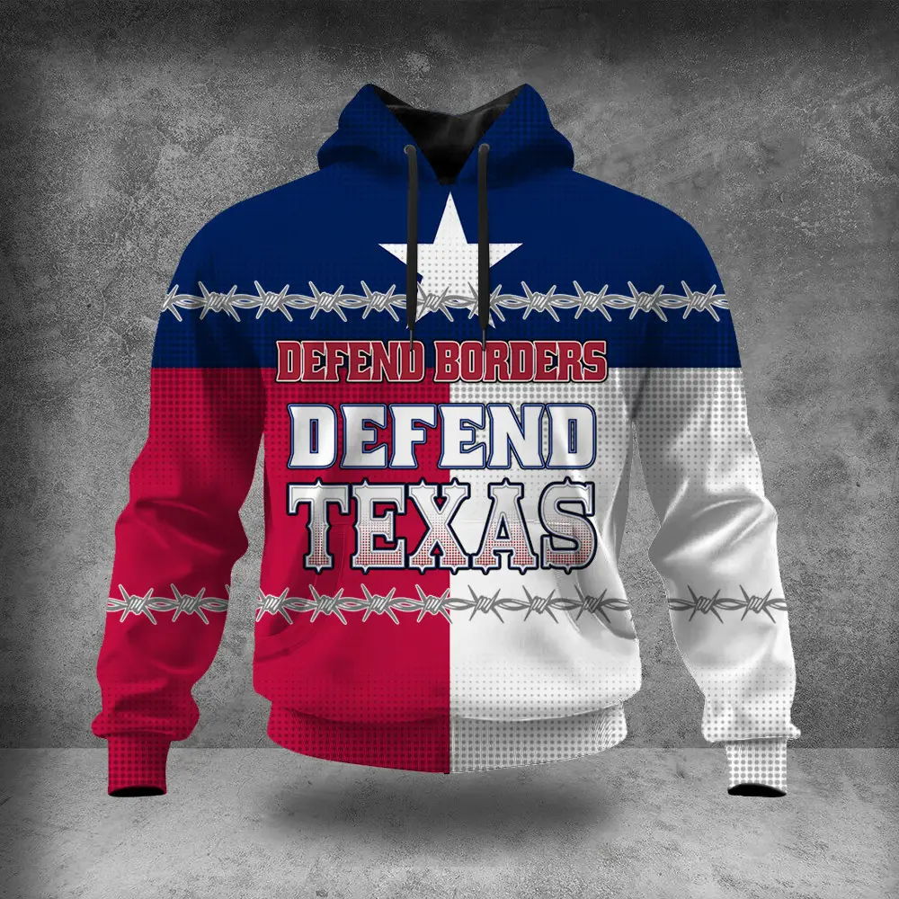 Defend Borders Defend Texas Hoodie Come And Take It Razor Wire Hoodie Texas Strong Merch Defend Borders Defend Texas Hoodie Come And Take It Razor Wire Hoodie Texas Strong Merch - Image 1