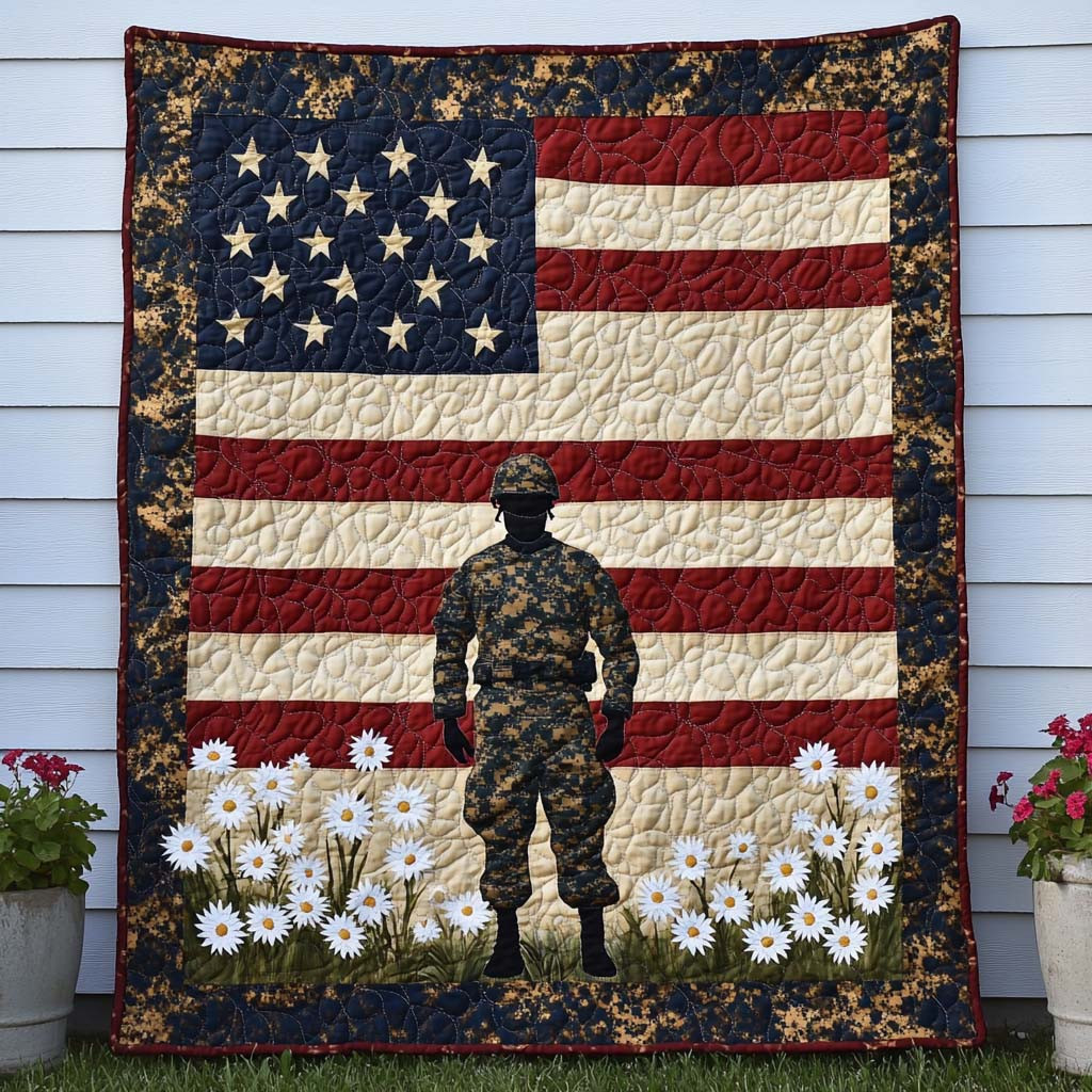 Defenders of Freedom Quilted Blanket Christmas Throw Blanket Best Hummingbird Lover Gifts For Her