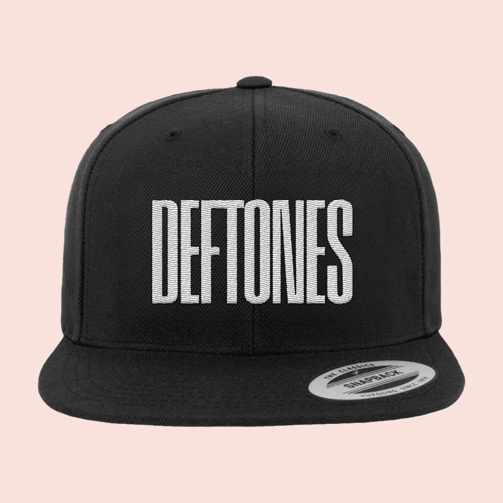 Deftones Merch Deftones Black Snapback Hat Embroidered Gifts For Metal Band Fans
