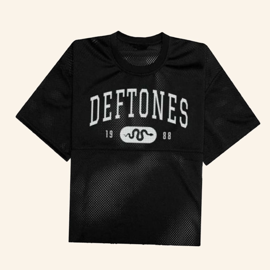 Deftones Merch Est 1988 Snake Mesh Jersey Presents For Music Lovers -WearandDecor
