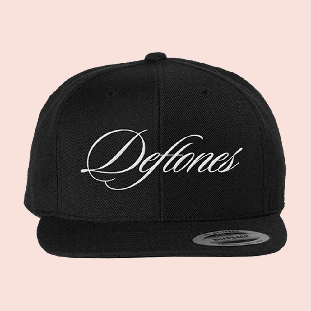 Deftones Merch Script Logo Snapback Hat Deftones Tour Merch Gifts For Metal Band Fans
