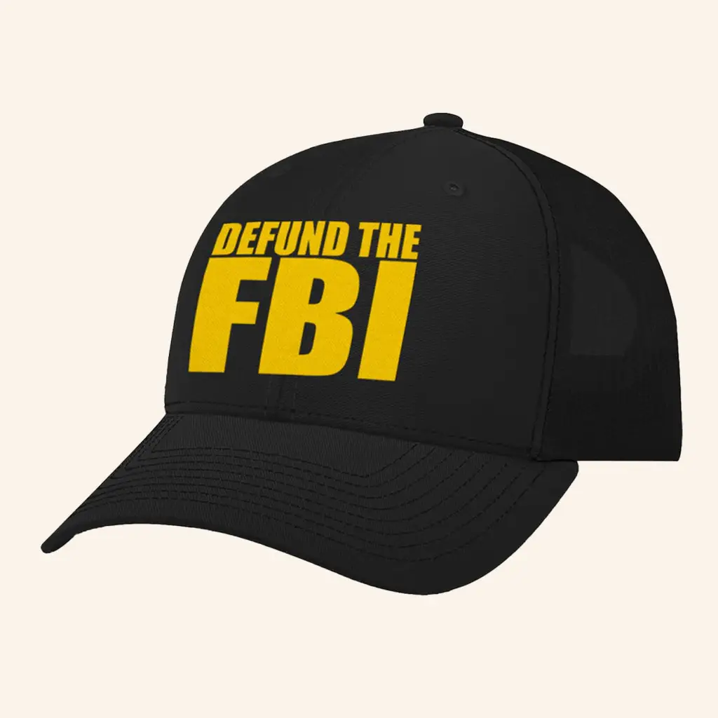 Defund The FBI Embroidered Hat Political Statement Cap Republican Gifts Ideas - WearandDecor