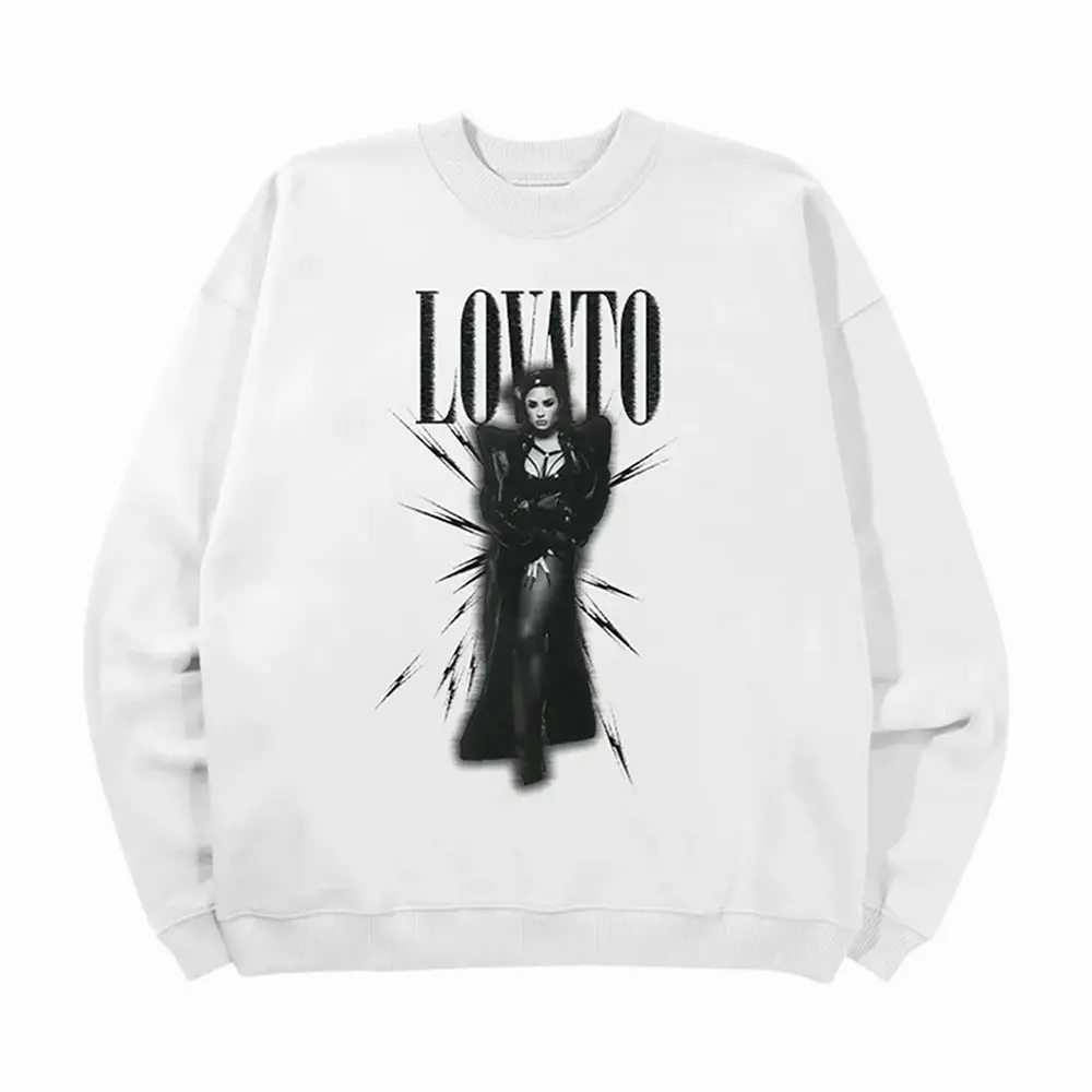 Demi Lovato Portrait Graphic Sweatshirt Demi Lovato Apparel Best Present For Mother's Day