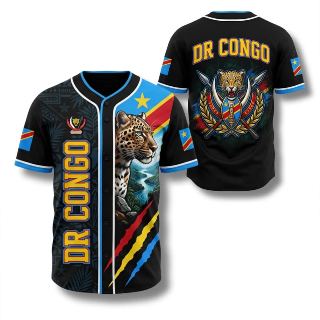 Democratic Republic Of The Congo Baseball Jersey DR Congo Pride Merch Gifts For Friends