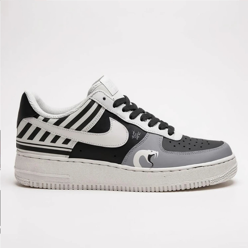 Demon Slayer Obanai Iguro Air Force 1 Shoes Sneakers