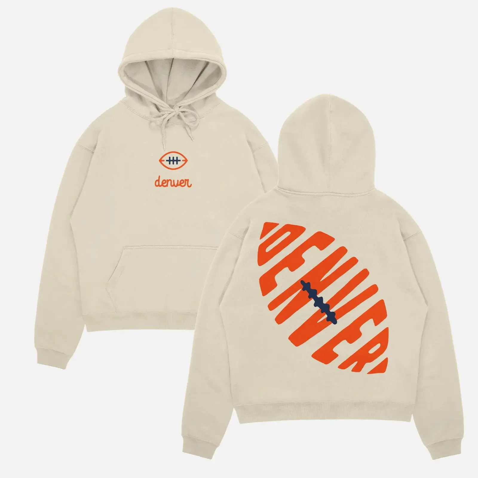 Denver Broncos Hoodie Denver Themed Apparel Present Ideas For Football Game Day Fans