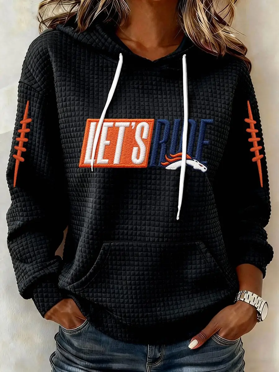 Denver Broncos Hoodie Let's Ride Broncos Clothing Ideas For Football Fans Present
