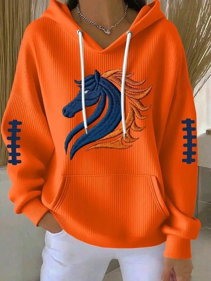 Denver Broncos Hoodie Women's Game Day Apparel Football Merch Gifts For Denver Broncos Fans