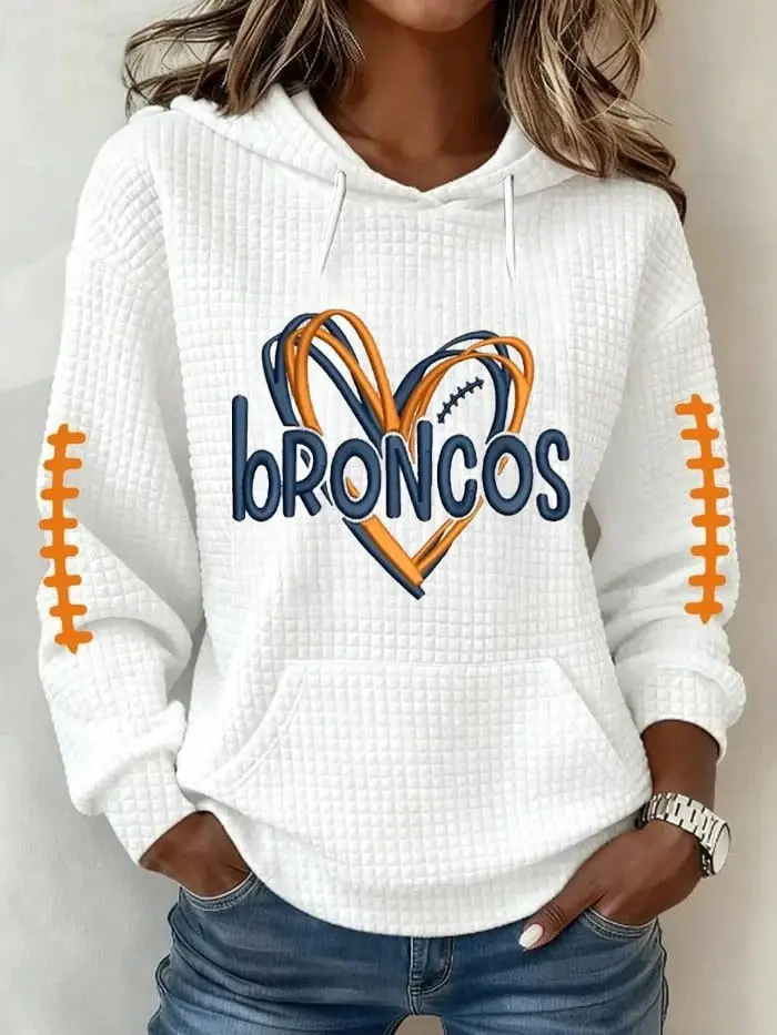 Denver Broncos Hoodie Women's Game Day Clothes Merch Gifts For Broncos Lovers
