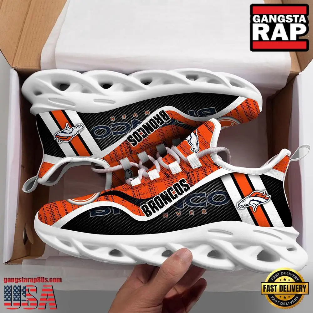 Denver Broncos National Football League Clunky Air Max Shoes Air Cushion Sneakers Gift For Fans