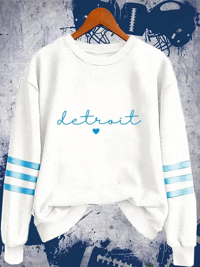 Detroit Lions Football Sweatshirt Women's Gameday Clothing Detroit Lions Christmas Gifts