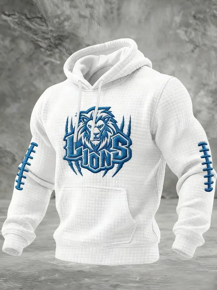 Detroit Lions Hoodie Football Game Day Apparel Fan Merch Detroit Lions Gifts Christmas