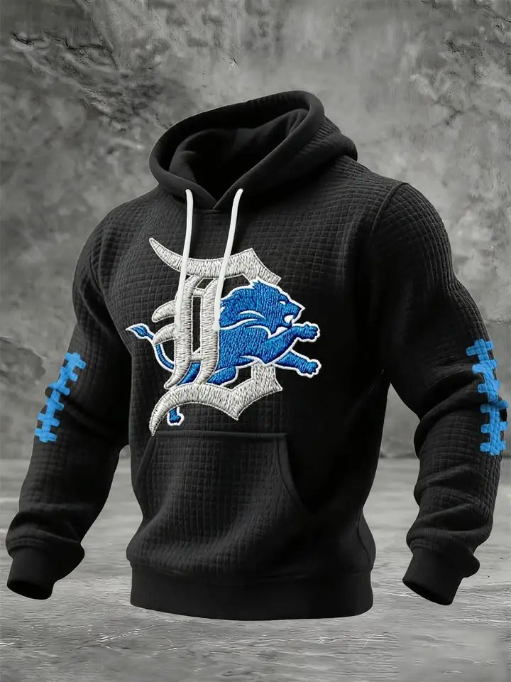 Detroit Lions Hoodie Game Day Fan Apparel Lions Football Merch Gifts For Men
