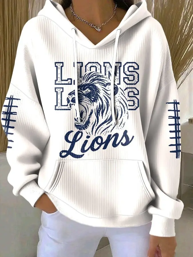 Detroit Lions Hoodie Game Day Fan Merch Unique Lions Best Gifts For Football Lovers