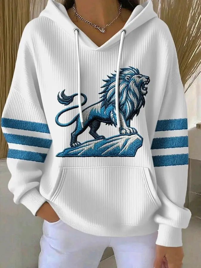 Detroit Lions Hoodie Women's Game Day Merch Clothing Best Detroit Lions Gifts For Fans