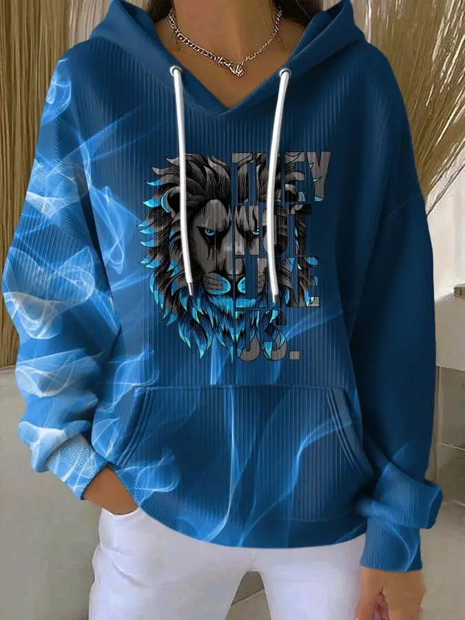 Detroit Lions Long Hoodie They Not Like Us Game Day Merch Football Lions Christmas Gifts