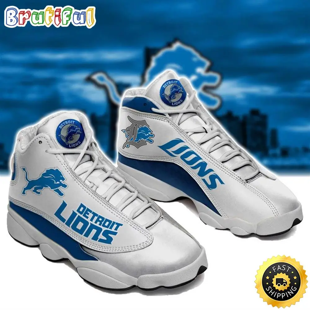 Detroit Lions Nfl Ver 3 Air Jordan 13 Sneaker