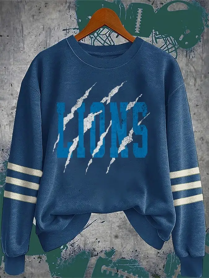 Detroit Lions Sweatshirt Detroit Lions Fan Nation Clothing Game Day Apparel Gift