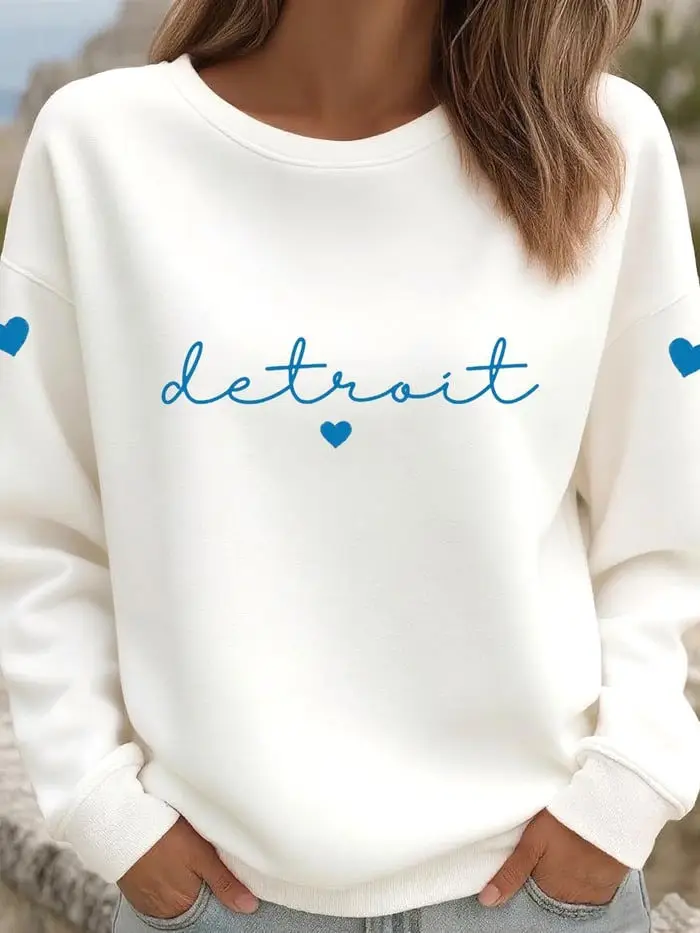 Detroit Lions Sweatshirt Football Team Game Day Apparel Detroit Lions Gift Idea