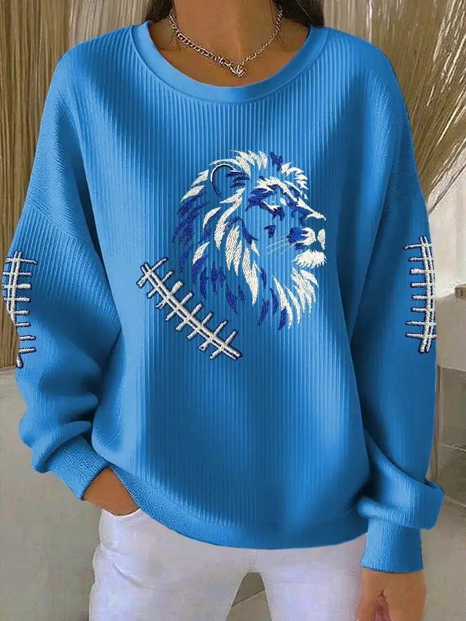 Detroit Lions Sweatshirt Game Day Merch Apparel Football Gifts For Lions Fans Christmas