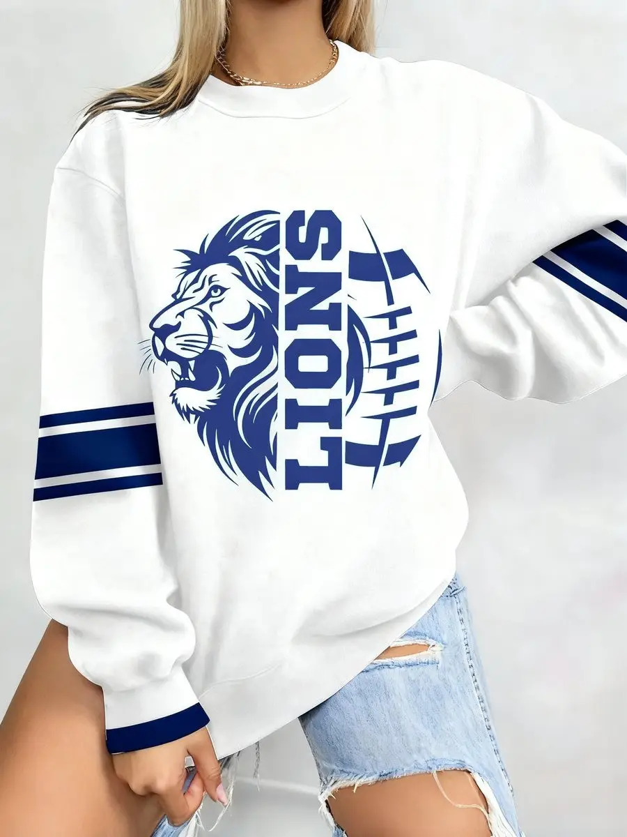 Detroit Lions Sweatshirt Game Day Merch Christmas Football Lions Gifts For Fans