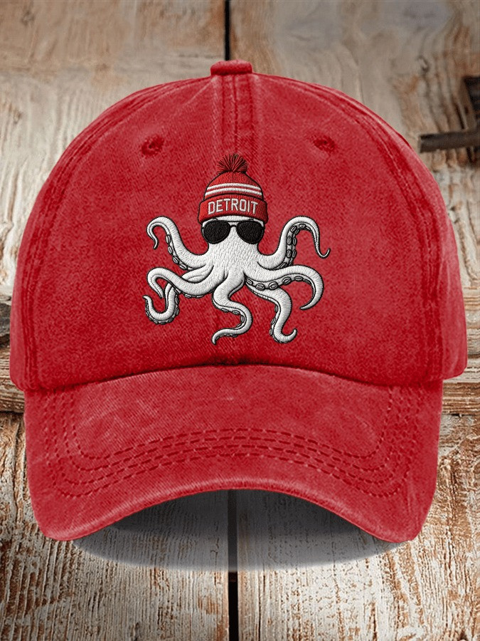 Detroit Red Wings Hat Detroit Hockey Game Day Baseball Cap Fan Merchandise Gifts Ideas