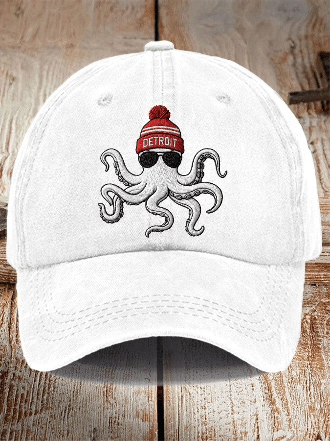 Detroit Red Wings Hat Game Day Detroit Hockey Ball Cap Red Wings Merch Best Gifts For Fans