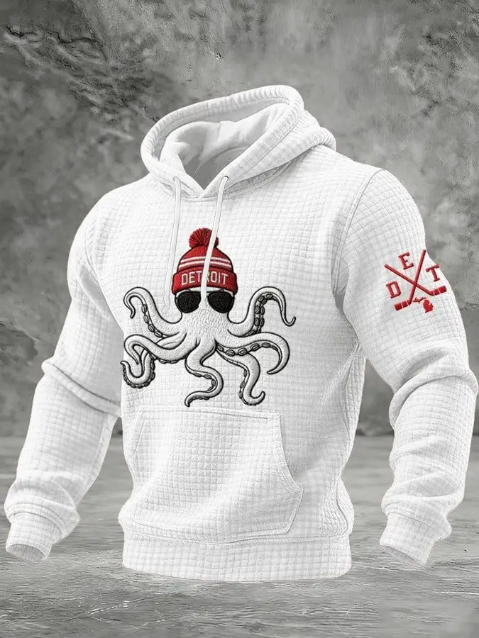 Detroit Red Wings Hoodie Detroit Hockey Merch Game Day Apparel Best Gifts For Hockey Fans