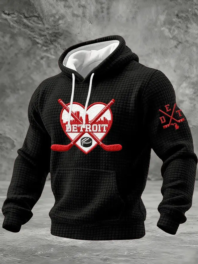 Detroit Red Wings Hoodie Game Day Men's Apparel Detroit Ice Hockey Merch Present For Fans