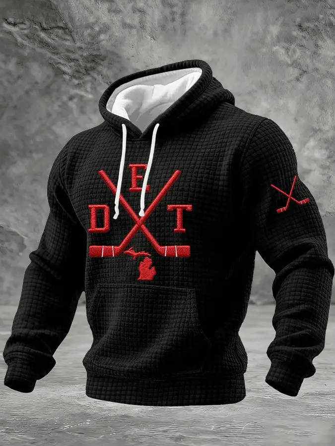 Detroit Red Wings Hoodie Game Day Men's Apparel Red Wings Merch Presents For Hockey Fans