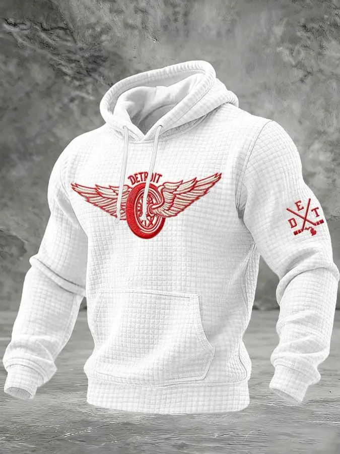 Detroit Red Wings Hoodie Game Day Sports Apparel Detroit Ice Hockey Merch Fan Gifts For Men