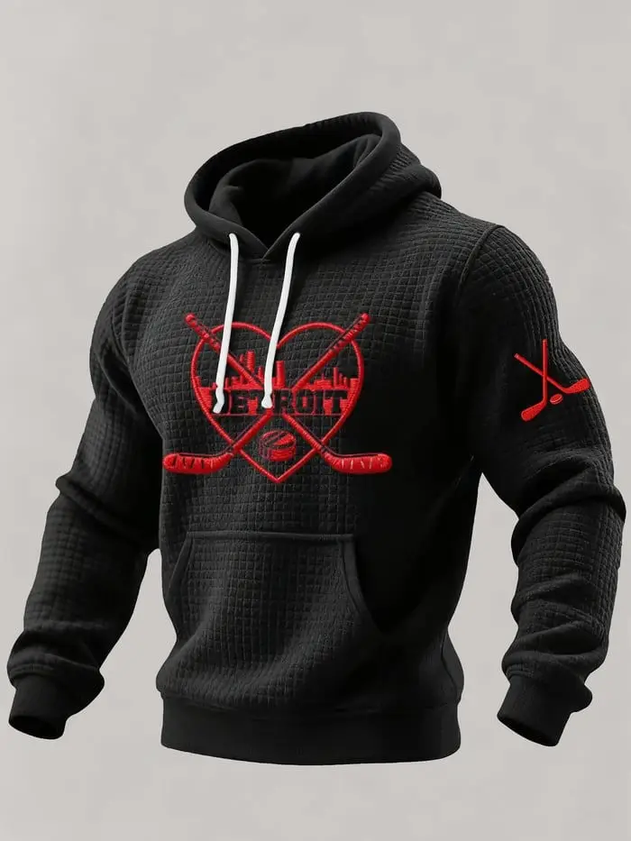 Detroit Red Wings Hoodie Ice Hockey Game Day Apparel Red Wings Merch Gifts For Fans For Him