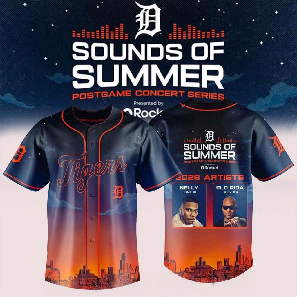 Detroit Tigers Sound Of Summer Postgame Concert Series Jersey Detroit Tigers Merch For Fans