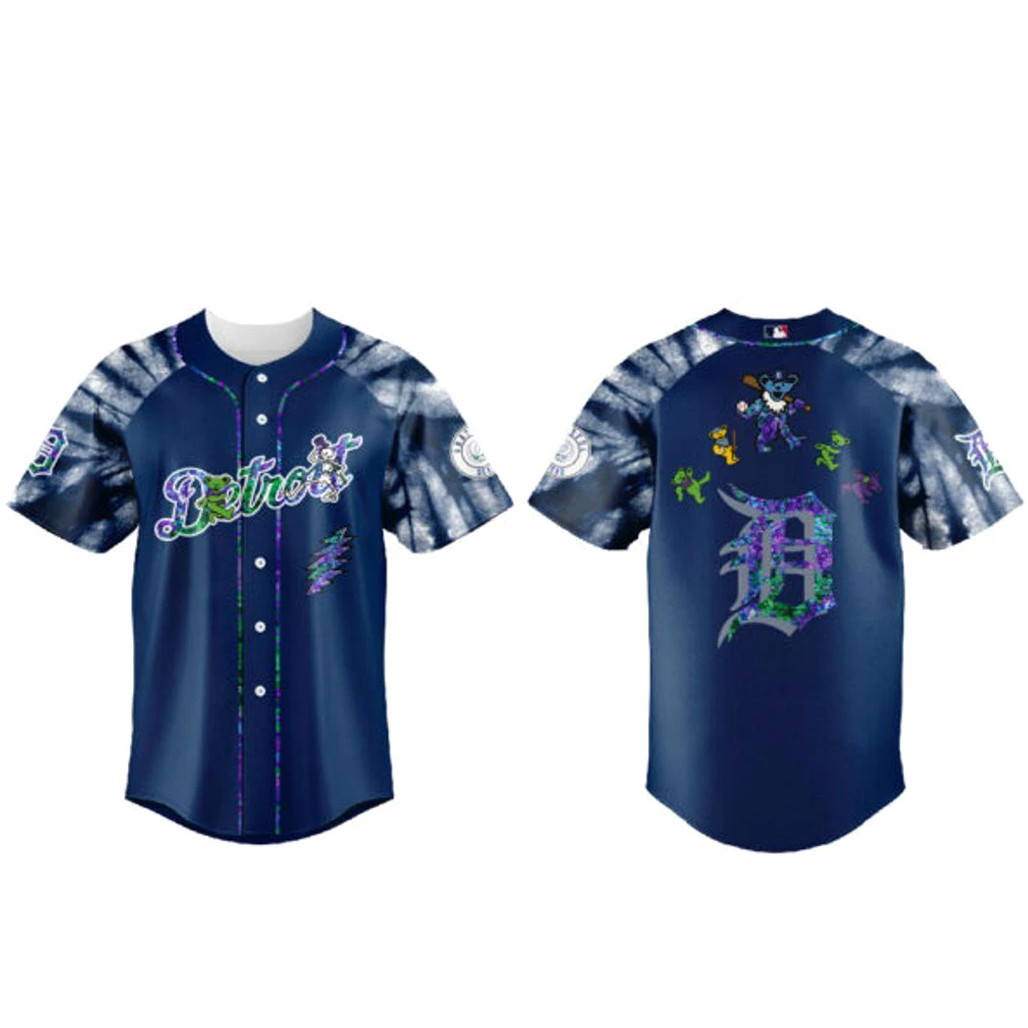Detroit Tigers x Grateful Dead Night 2026 Baseball Jersey