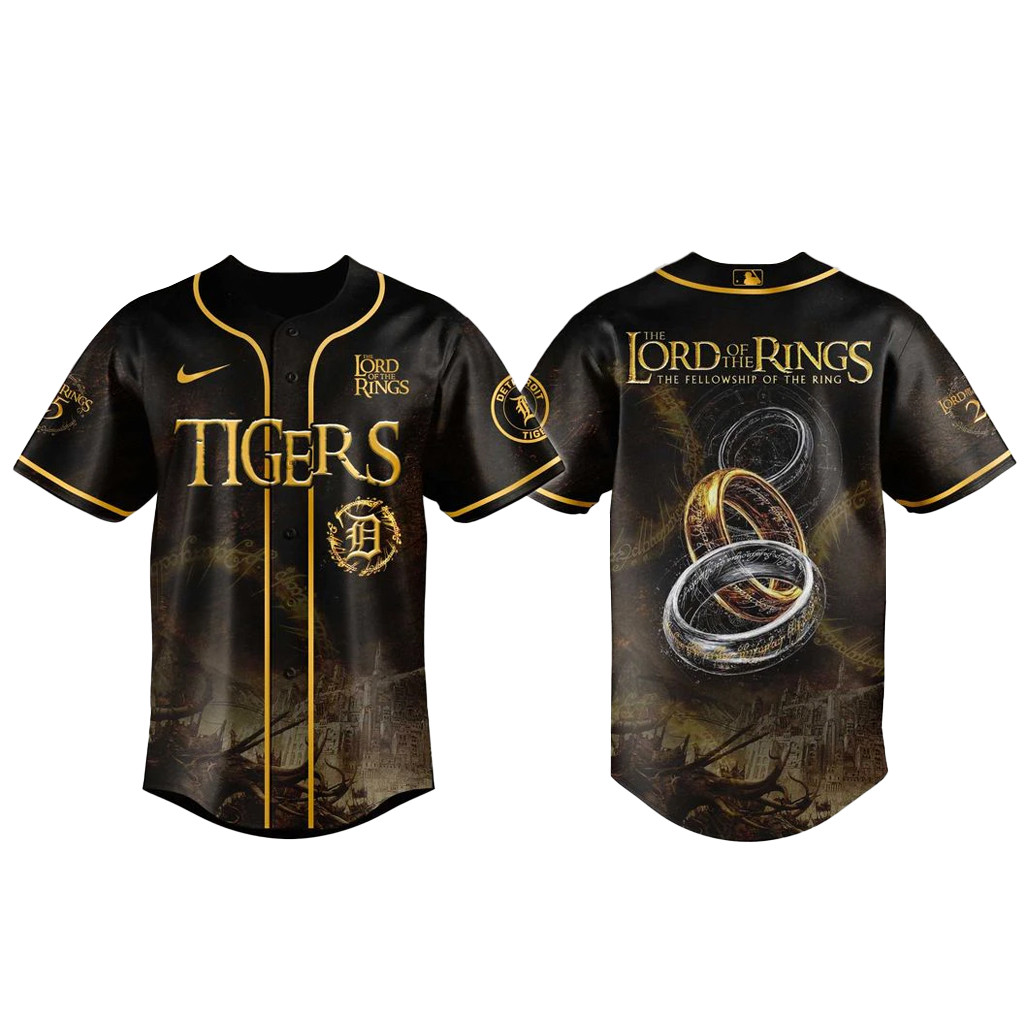 Detroit Tigers x The Lord Of The Rings Baseball Jersey