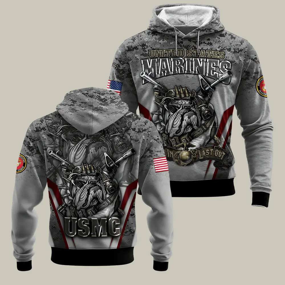 Devil Dog USMC 250Th Anniversary Hoodie Us Marines Merch Gifts For US Marines