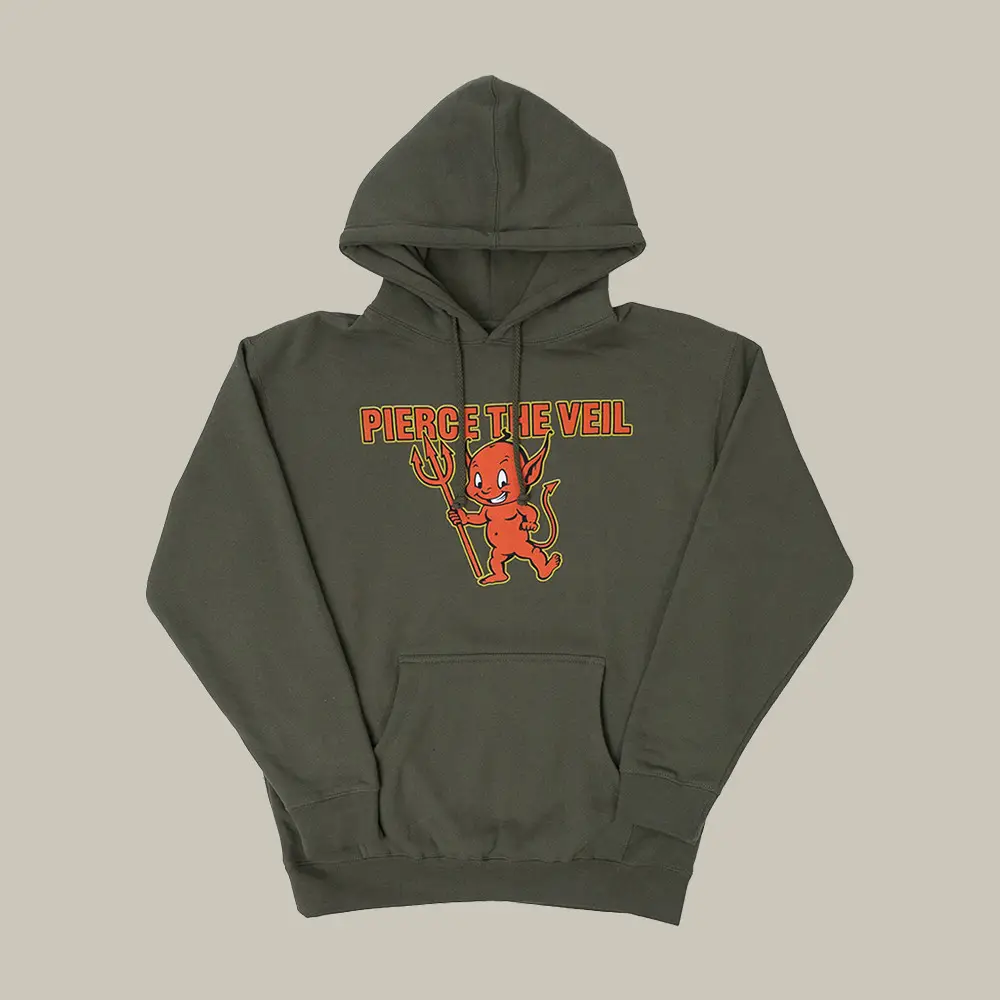 Devil Pierce The Veil Hoodie Rock Music Fan Merch Pierce The Veil Lover Gift Idea