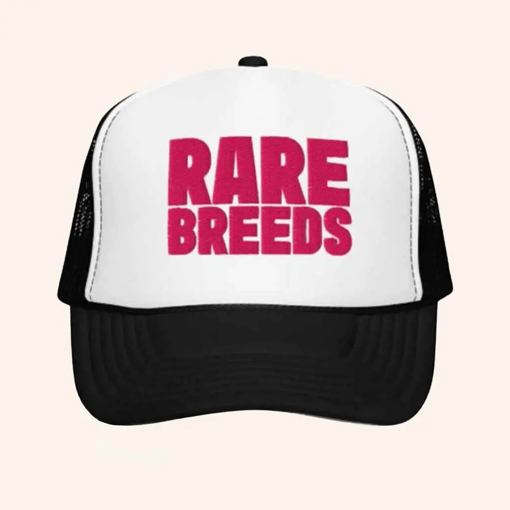 Dirty Mo Media Merch Embroidered Rare Breeds Foam Trucker Hat Best Gifts For Boyfriend -WearandDecor