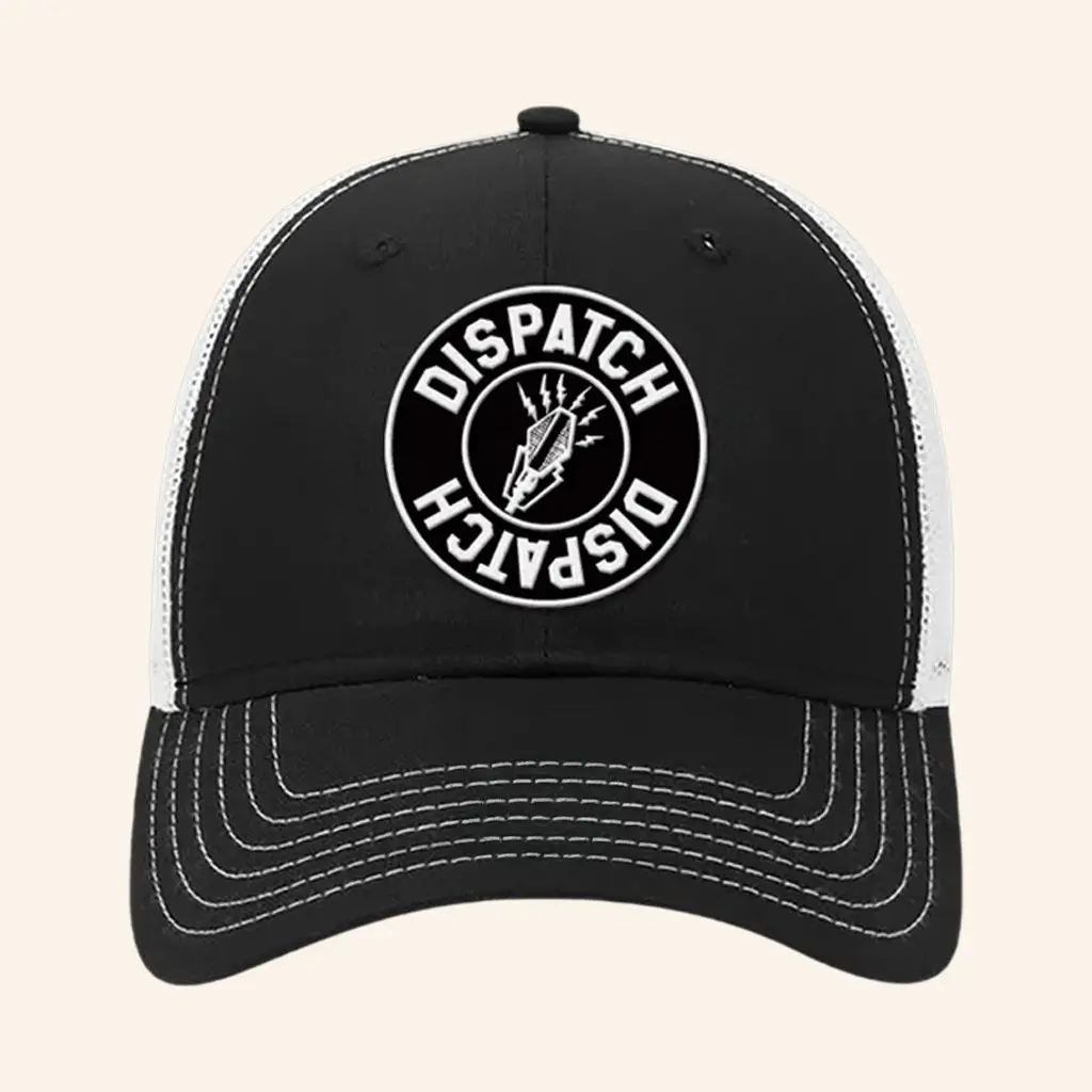 Dispatch Merch Microphone Trucker Hat Embroidered Christmas Presents For Dad - Wear&Decor