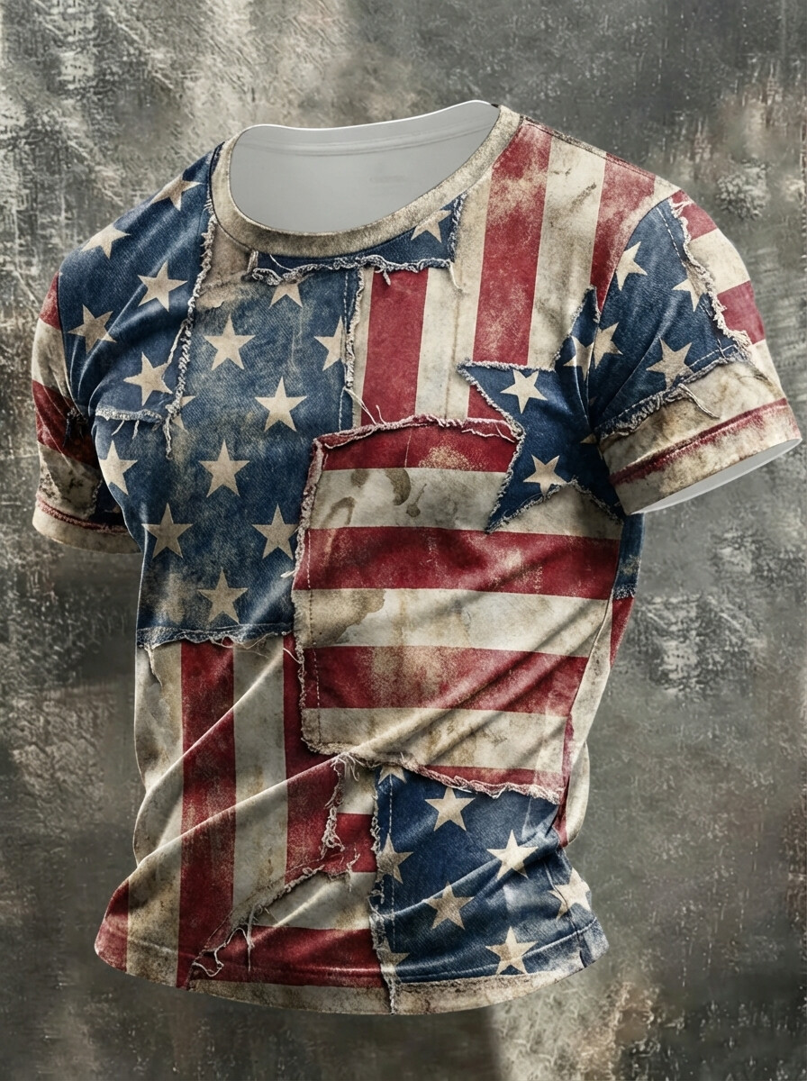 Distressed American Flag T-Shirt 250 Years Of Liberty Clothing Gift For Him