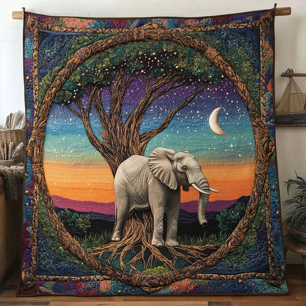 Divine Elephant Quilt Soft Quilt Blanket to Add Style and Warmth