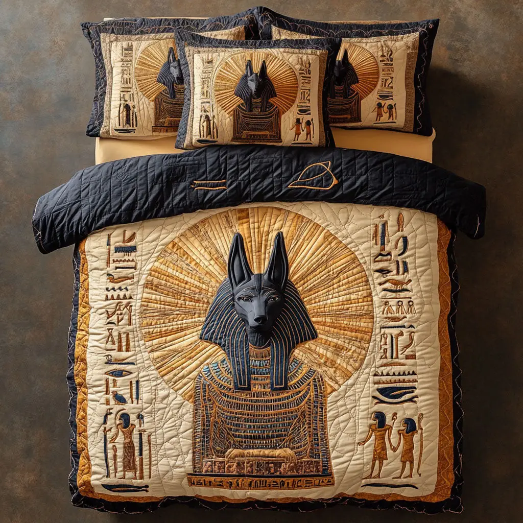 Divine Watcher Quilted Bedding Set Duvet Cover Bedspread Gifts For Family