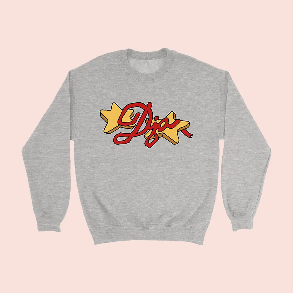 Djo Star Logo Crewneck Sweatshirt Joe Keery Clothing Present For Girlfriend Djo Star Logo Crewneck Sweatshirt Joe Keery Clothing Present For Girlfriend - Image 1