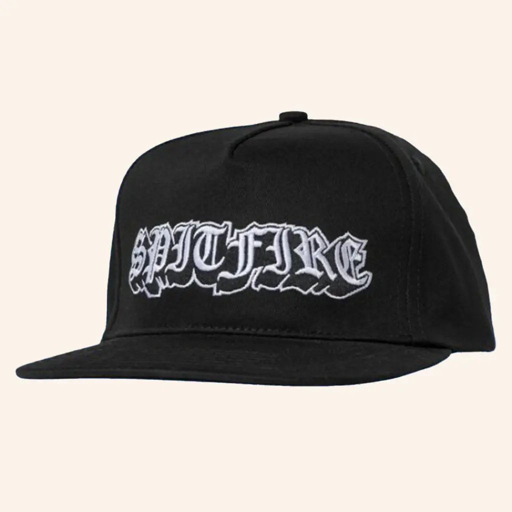 DLX Skateshop Merch Spitfire Old E Drop Snapback Hat Embroidered Gifts For Dad -WearandDecor