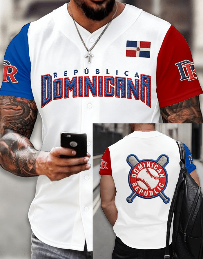 Dominican Republic Baseball Jersey DR Baseball Apparel Men's WBC 2026 Merch