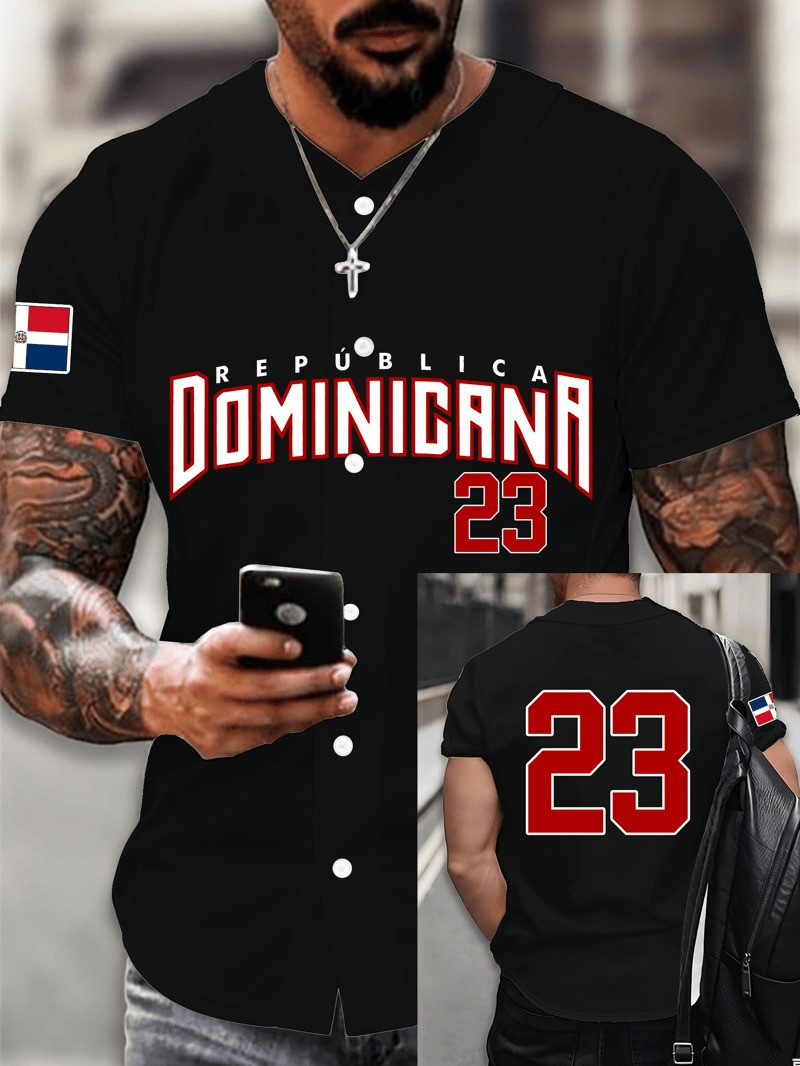 Dominican WBC Baseball Jersey Shirt 22 Dominican Republic Apparel Great Gift For Men's