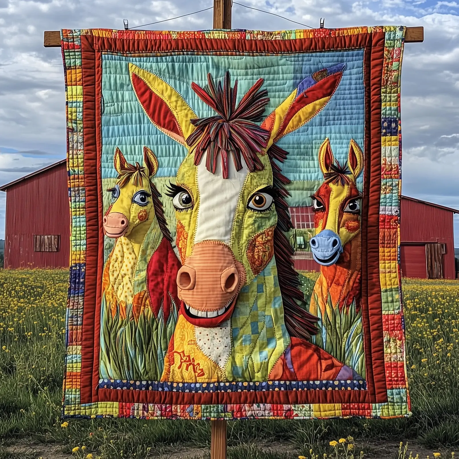 Donkey Snuggles Quilted Blanket Unique Animal Lover Gift Donkey Themed Gifts Donkey Snuggles Quilted Blanket Unique Animal Lover Gift Donkey Themed Gifts - Image 1