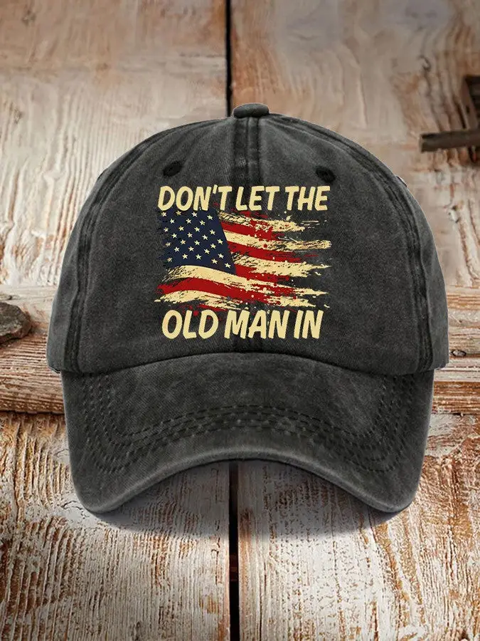 Don't Let The Old Man In American Flag Hat RIP Toby Country Music Legend Fan Gift Ideas -WearandDecor