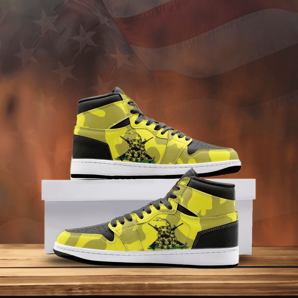Don't Tread On Me Shoes Gadsden Flag Patriots Sneakers Pro-Gun Rights Merchandise
