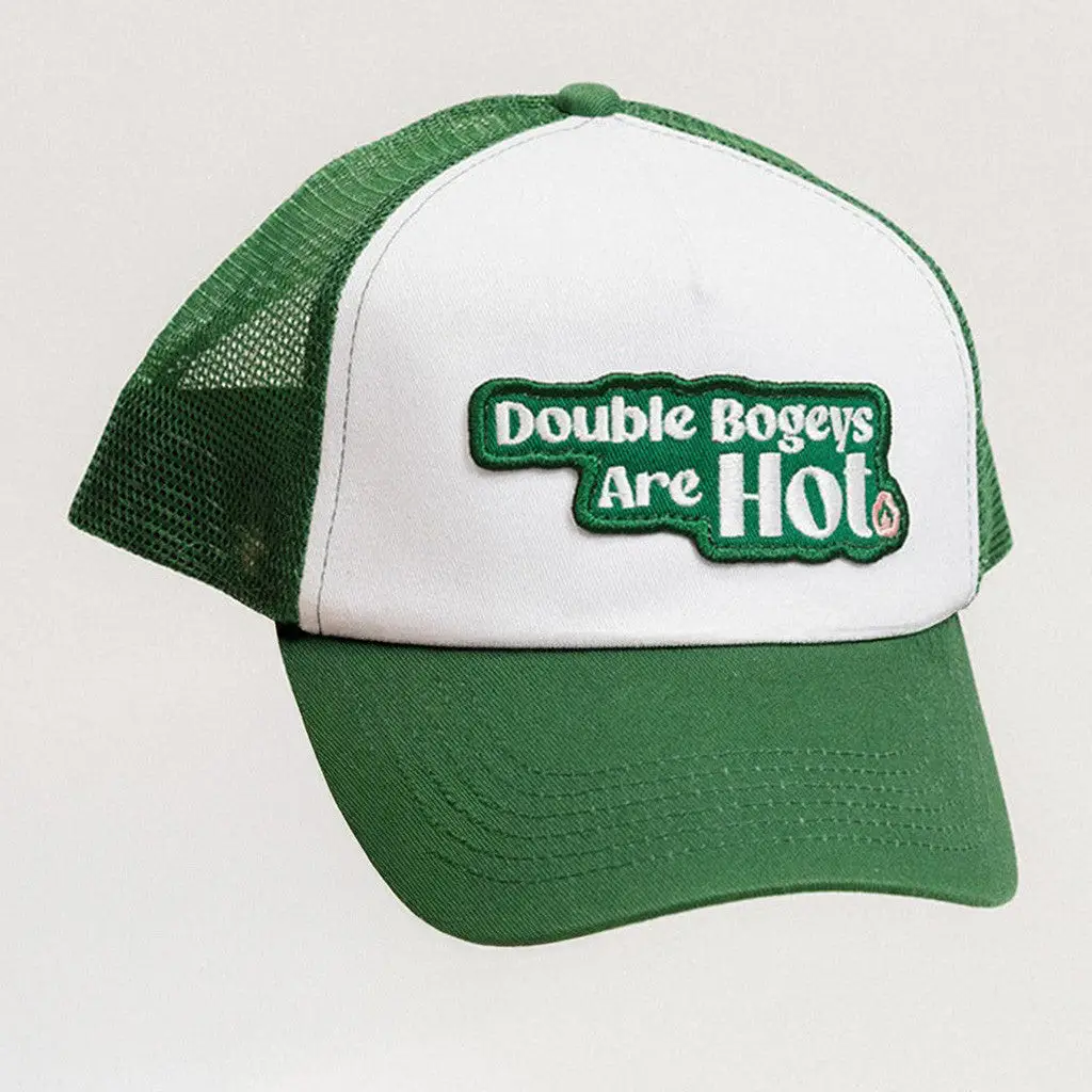 Double Bogey Hat Double Bogeys Are Hot Embroidered Green Trucker Hat Gifts For Husband -WearandDecor